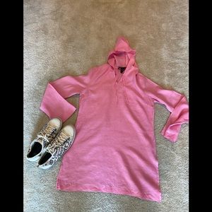 Linen hoodie shirt 👚 w/splits on the side.💘